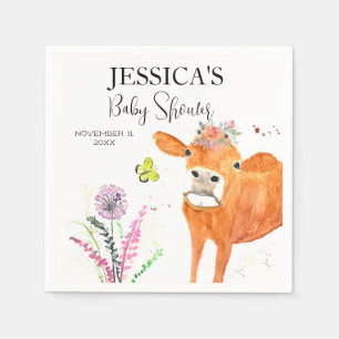 Servilleta De Papel Granja de vaca Animales País Chica de Baby Shower