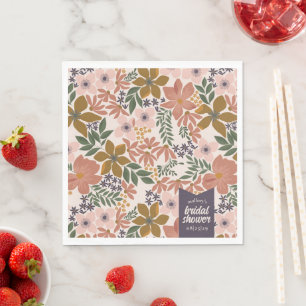 Servilleta De Papel Granja Floral Bridal Shower Personalizada