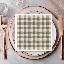 Servilleta De Papel Granja Green Buffalo Plaid