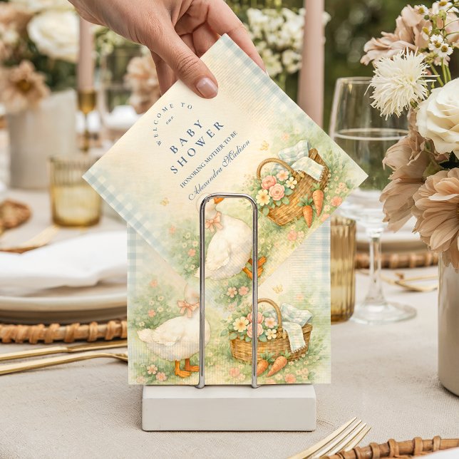 Servilleta De Papel Granja Pastel Silly Goose Baby Shower (Subido por el creador)