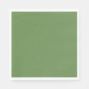 Servilleta De Papel Grano Boston sólido verde rústico