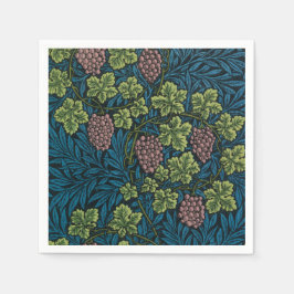 Servilleta De Papel  Grapevines with clusters of pink grapes 