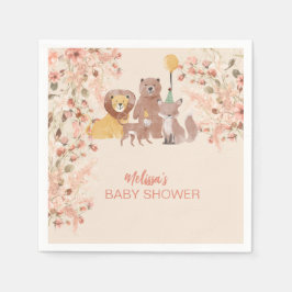 Servilleta De Papel Grasa de pampas rosadas de Rubor Safari de Boho