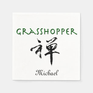 Servilleta De Papel Grasshopper con símbolo "Zen"