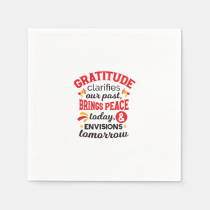 Servilleta De Papel Gratitud Aclara Nuestro Pasado – Arte Inspirador