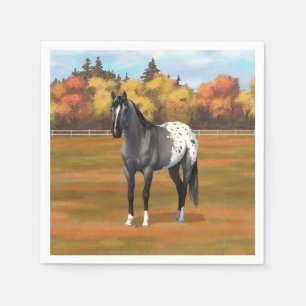 Servilleta De Papel Gray Grulla Appaloosa Quarter Stallion