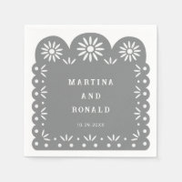 GRAY MEXICAN PAPEL PICADO