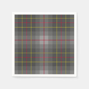 Servilleta De Papel Gray Tartan Paper Napkins