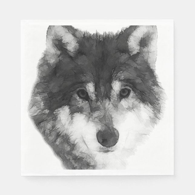 Servilleta De Papel Gray Wolf (Anverso)