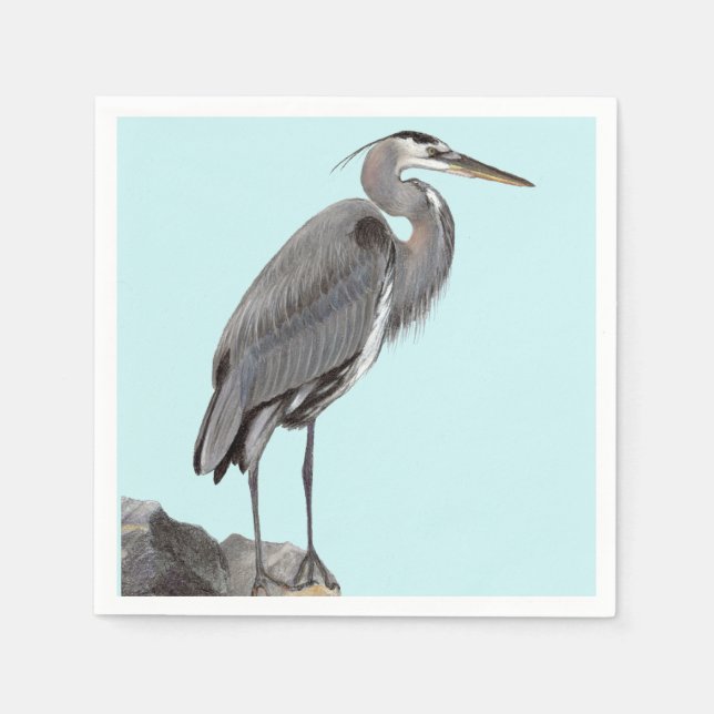Servilleta De Papel Great Blue Heron (Anverso)