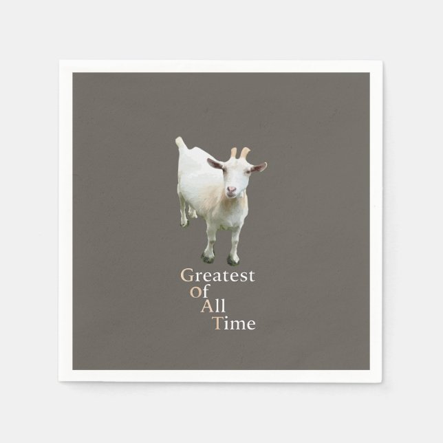 Servilleta De Papel Greatest of all time Goat (Anverso)