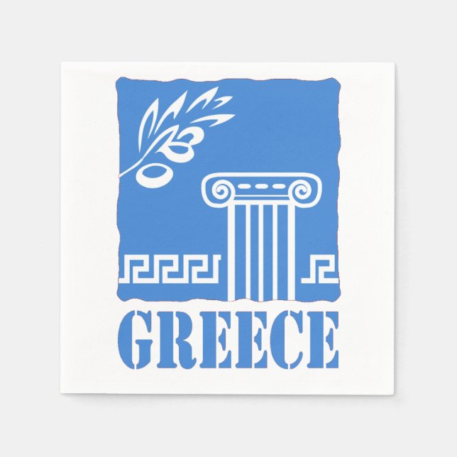 Servilleta De Papel Grecia (Anverso)