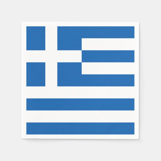Servilleta De Papel Greece flag Paper Napkin (Anverso)