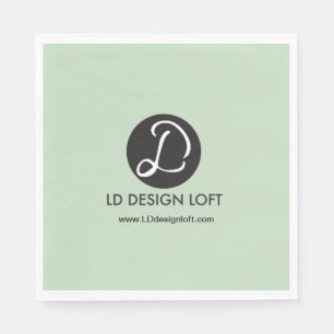 Servilleta De Papel Green Add Your logo aquí y el sitio web Napkins