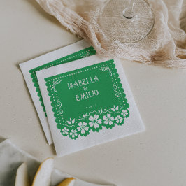 Servilleta De Papel Green | Boda Papel Picado de México