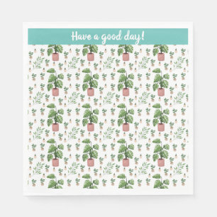 Servilleta De Papel Green fresh Plant Lovers