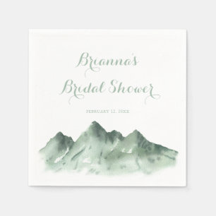 Servilleta De Papel Green Mountain Country Bridal Shower Napkins