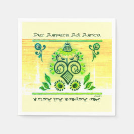 Servilleta De Papel Green Neon Folk Art Sunflowers Altavoz Bluetooth