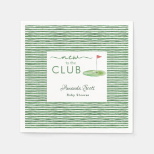 Servilleta De Papel Green New en el Club de Golf Tema Baby Shower