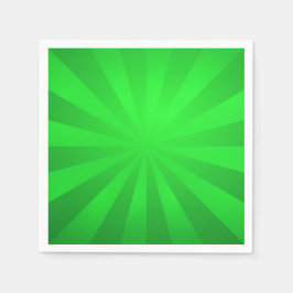 Servilleta De Papel Green Retro Sunburst