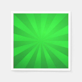Servilleta De Papel Green Retro Sunburst