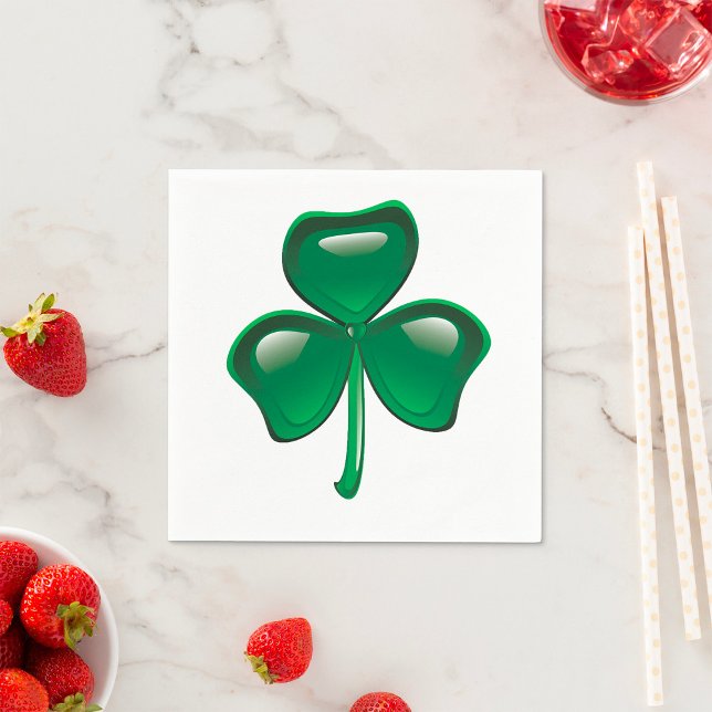 Servilleta De Papel Green Shamrock Irish Paper Napkins (Subido por el creador)