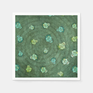 Servilleta De Papel Green Spooky Halloween Scary Zombie Fun
