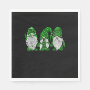 Servilleta De Papel Green Sweater Gnome St. Patrick's Day Irish Gnome