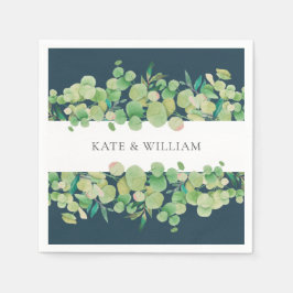 Servilleta De Papel Greenery Eucalyptus Garland Boda