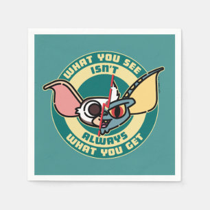 Servilleta De Papel Gremlins   Lo que ves no es siempre lo que obtiene