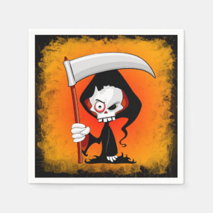 Servilleta De Papel Grim Reaper Creepy Funny Personalizado