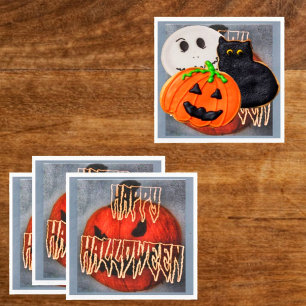 Servilleta De Papel Grin de calabaza
