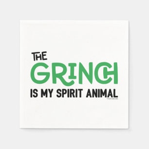 Servilleta De Papel Grinch es mi Animal Espiritual Cita