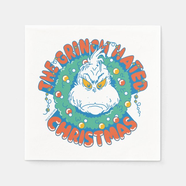 Servilleta De Papel Grinch Navidades Odiados (Anverso)