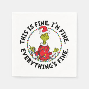 Servilleta De Papel Grinch   Todo está bien