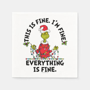 Servilleta De Papel Grinch   Todo está bien