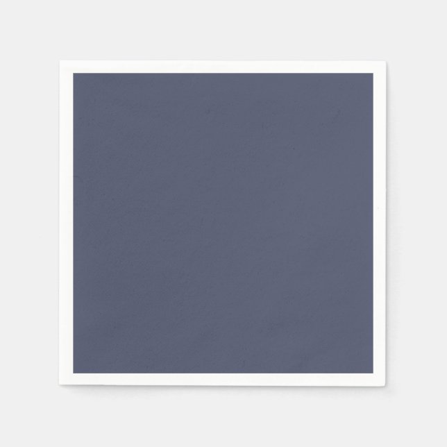 Servilleta De Papel Gris azul de pizarra de moda - servilletas (Anverso)
