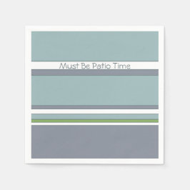 Servilleta De Papel Gris blanco y azul