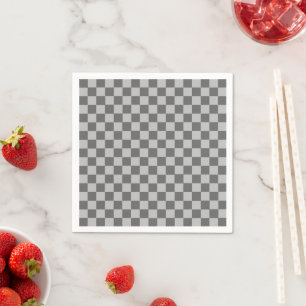 Servilleta De Papel Gris Combination Classic Checkerboard de STaylor