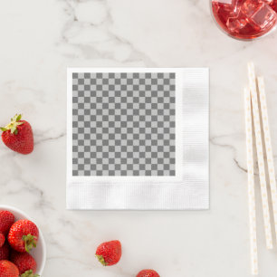 Servilleta De Papel Gris Combination Classic Checkerboard de STaylor