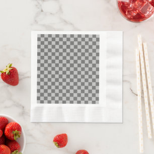 Servilleta De Papel Gris Combination Classic Checkerboard de STaylor