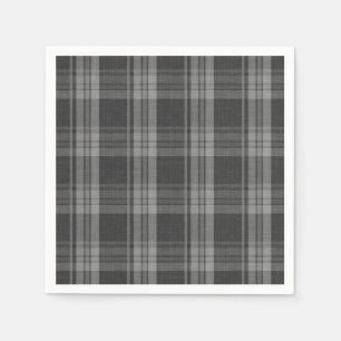 Servilleta De Papel Gris monocromo