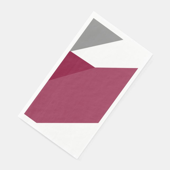 Servilleta De Papel Gris rosa y blanco (Esquina)