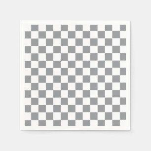 Servilleta De Papel Gris y blanco controlados