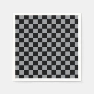 Servilleta De Papel Gris y negro controlados