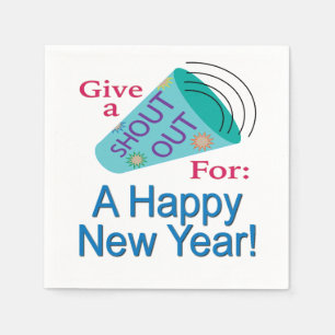 Servilleta De Papel Gritos por un feliz Año Nuevo