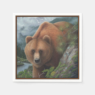 Servilleta De Papel Grizzly Bear