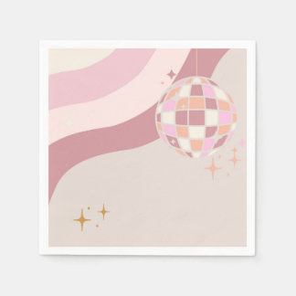 Servilleta De Papel Groovy Bachelorette Disco Napkins bebé 70