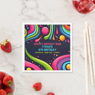 Servilleta De Papel Groovy Birthday Bash