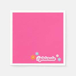 Servilleta De Papel Groovy Chica Power Baby Shower Napkins